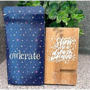 Owlcrate The Star-Touched Queen Bamboo Phone/Tablet Stand Book Subscription